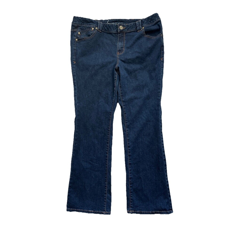 Lane Bryant Bootcut Genius Fit Jeans Women’s Size 22 Regular Dark Wash Stretch